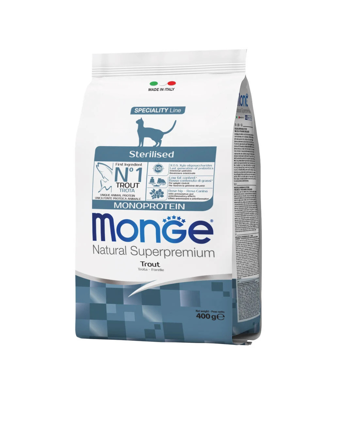 Monge - Gatto Sterilizzato - Trota 400gr