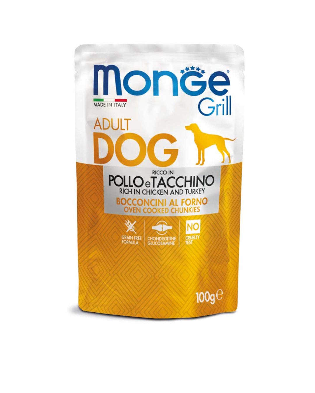 Monge - Grill Buste Cane - Pollo e Tacchino 100gr