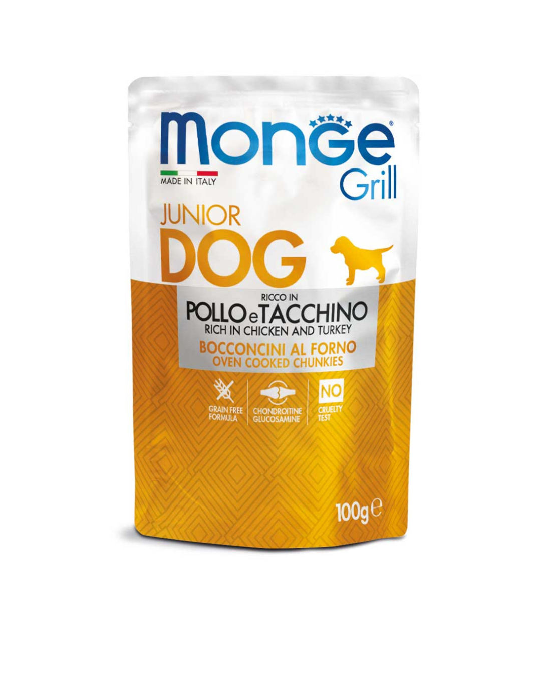Monge - Grill Buste Cane Puppy and Junior Pollo e Tacchino 100gr