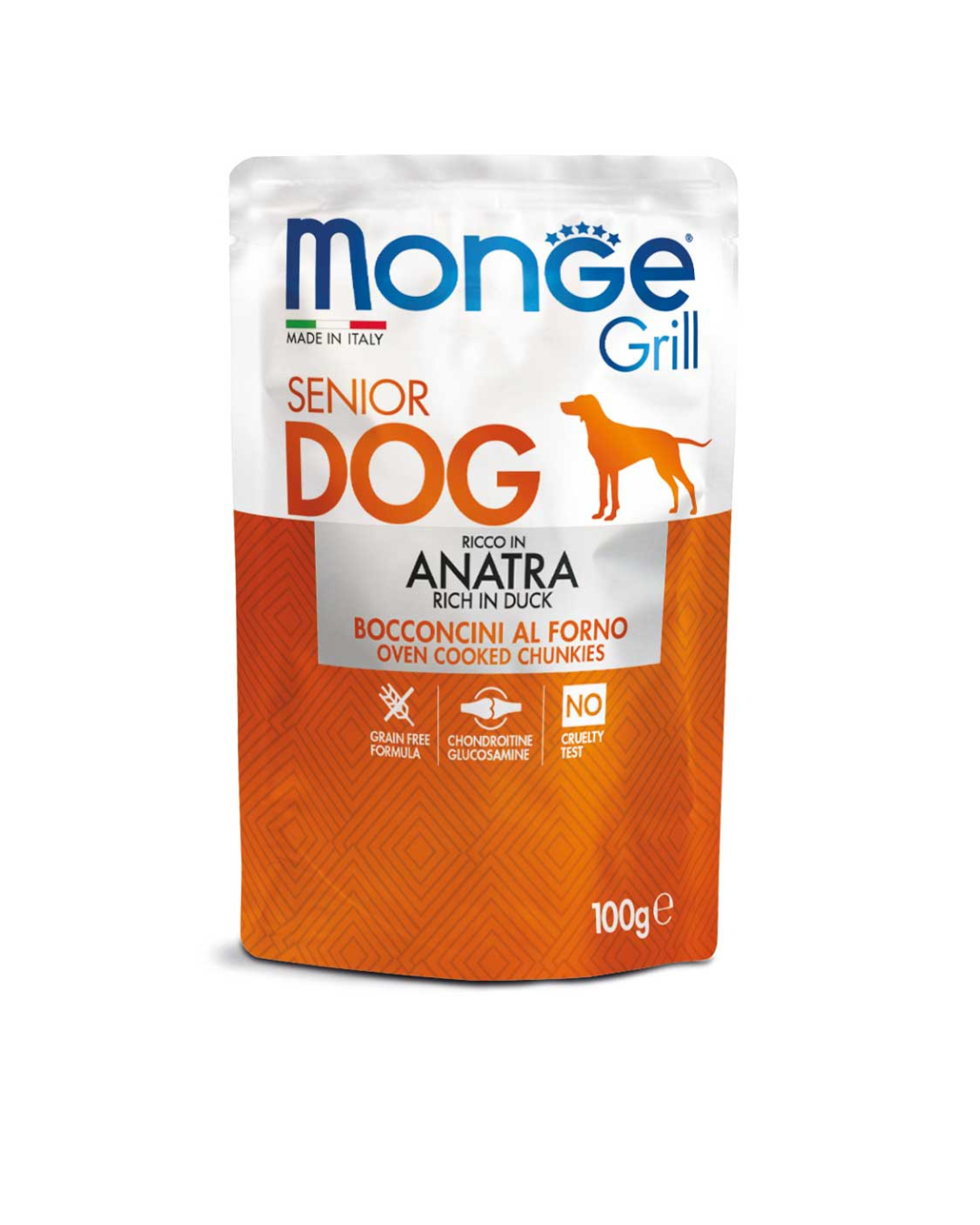 Monge - Grill Bags Senior Dog - Duck 100gr