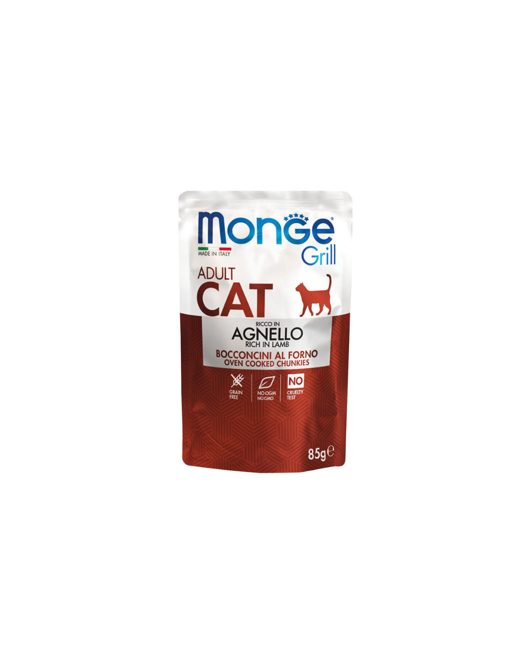 Monge - Grill Bags for Adult Cats - Lamb 85gr