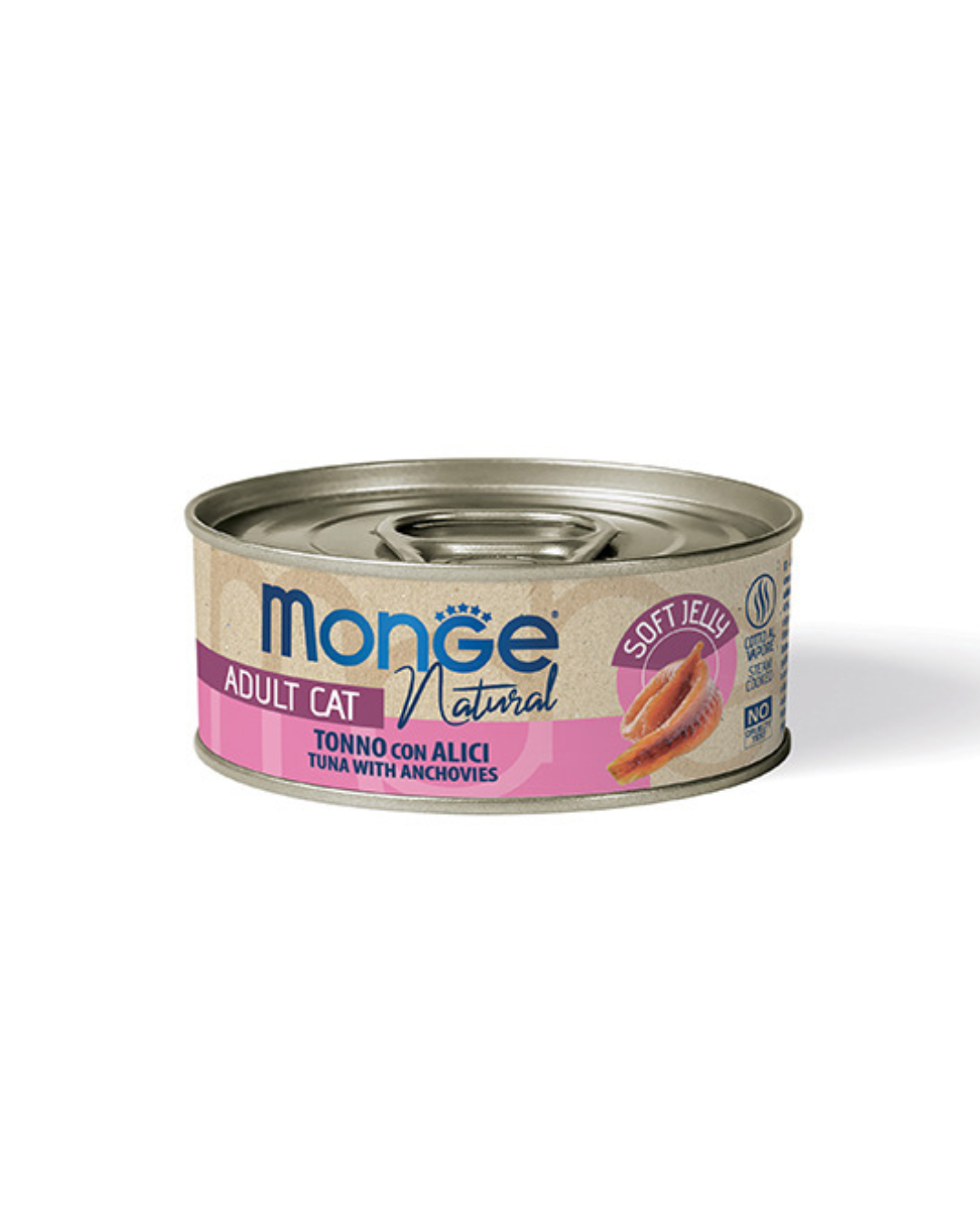 Monge - Jelly per Gatti Senior - Filetti di Tonno e Alici 80 gr