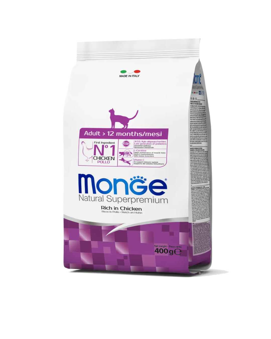 Monge - Natural Superpremium Gatto Adult - Pollo e Riso 400g