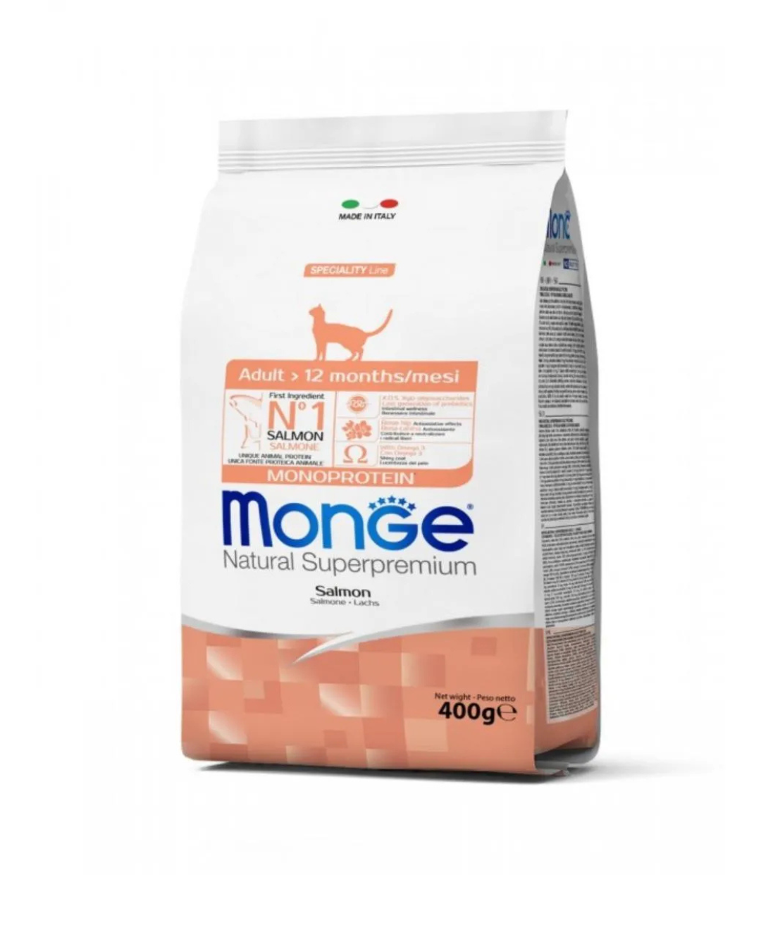 Monge - Natural Superpremium Gatto Adult - Salmone 400g