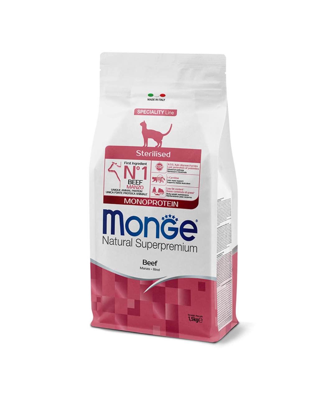 Monge - Natural Superpremium Gatto Kitten - Manzo 1,5 kg