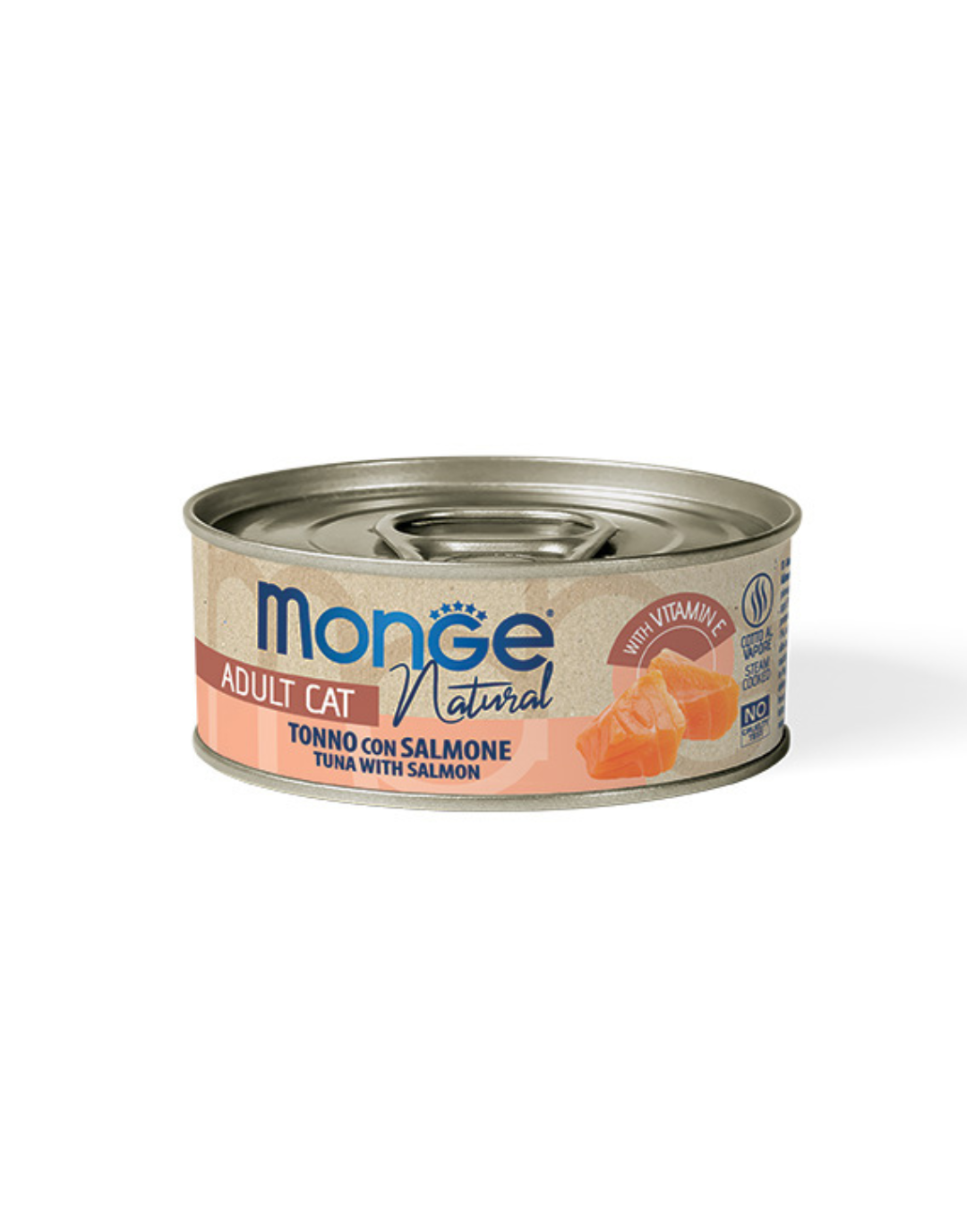 Monge Natural Adult Cat - Tonno a Pinne Gialle con Salmone 80 gr