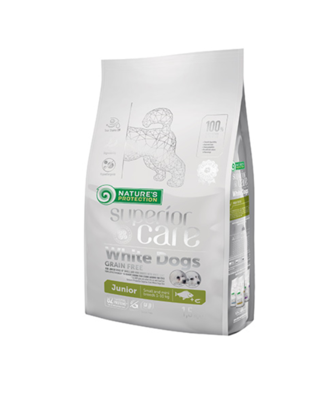 Nature's Protection Superior Care White Dog Grain Free - Puppy Junior Small Breed Pesce Bianco 10 Kg
