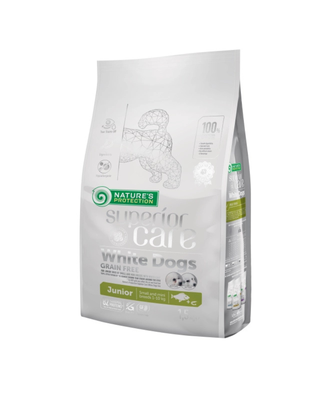 Nature's Protection - Superior Care White Dog Grain Free - Junior Small Breed - Pesce Bianco 1,5 kg