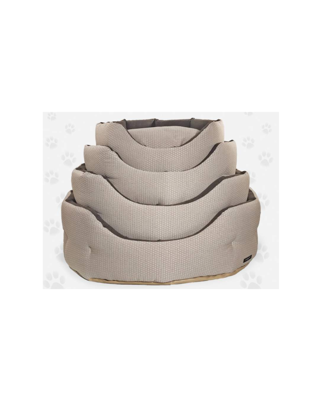 Nasonero - Cuccia Ovale Sfoderabile - Beige 42x30 cm