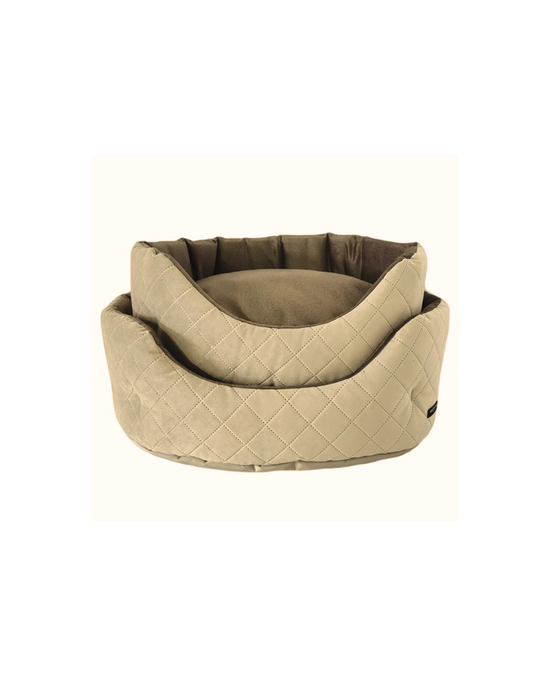 Nasonero Trono Ovale Trapuntato Beige