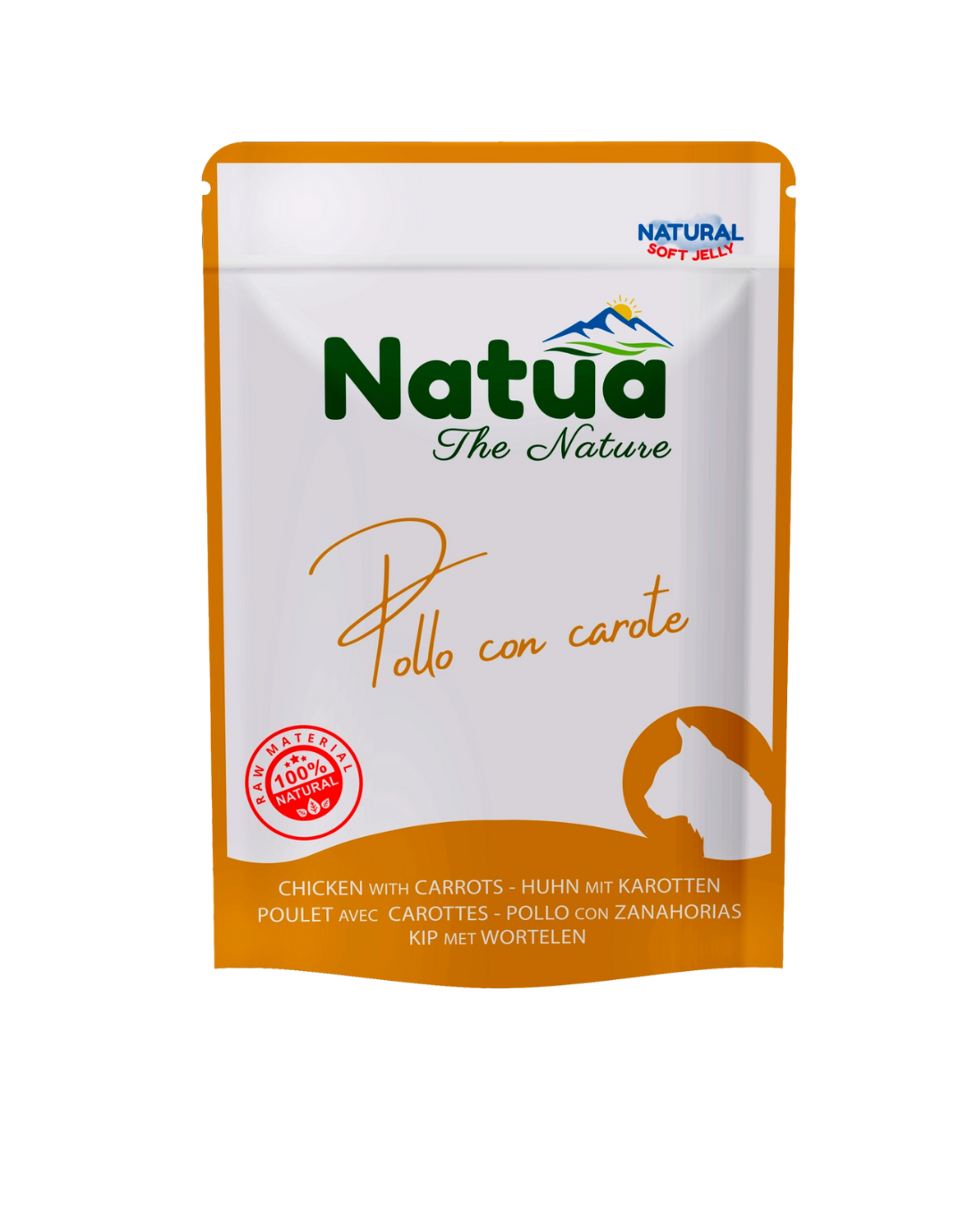 Natua - Umido per Gatti - Pollo con Carote 70gr