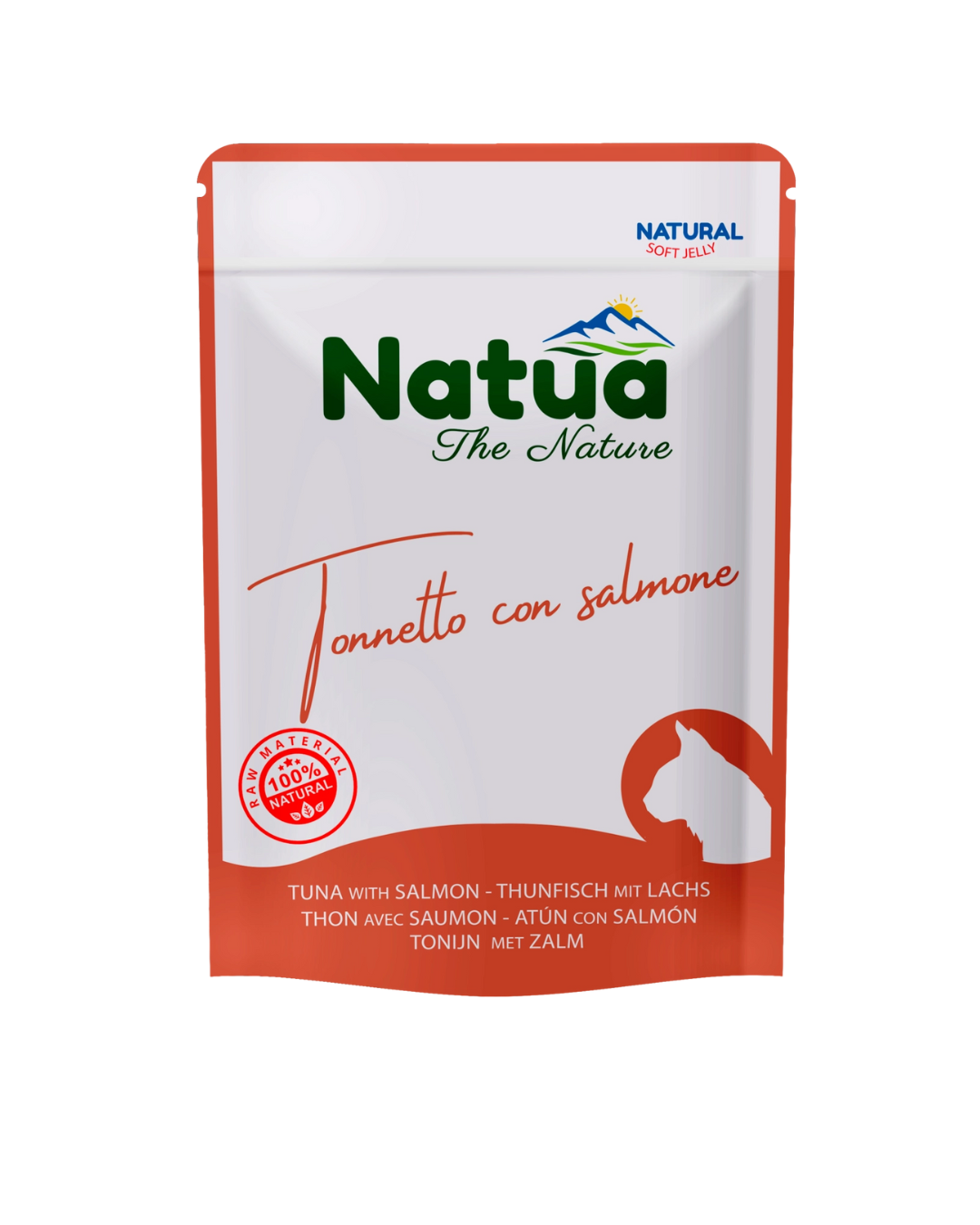 Natua- Umido per Gatti- Tonnetto con Salmone 70gr