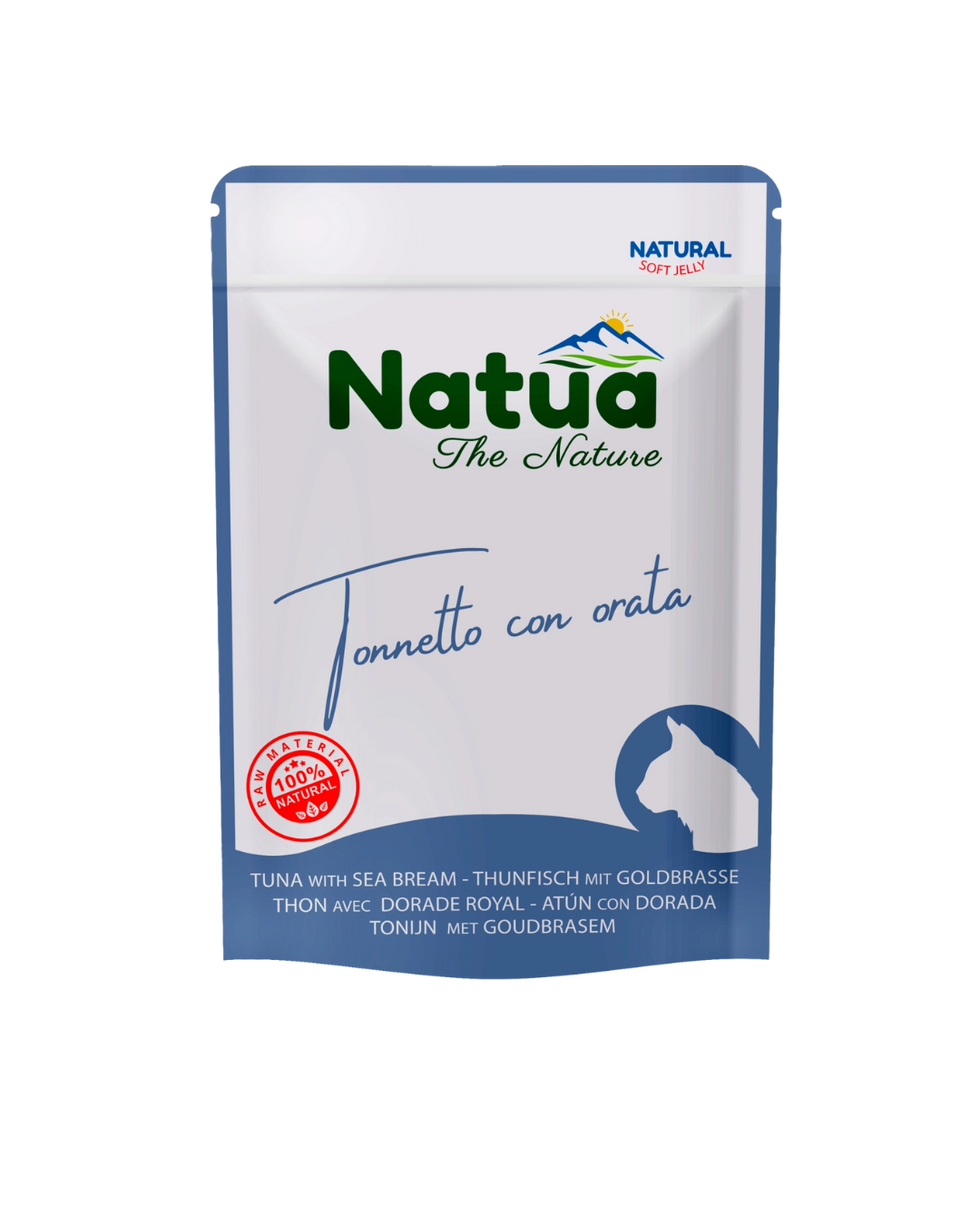 Natua - Umido per gatti - Tonnetto con Orata 70 g