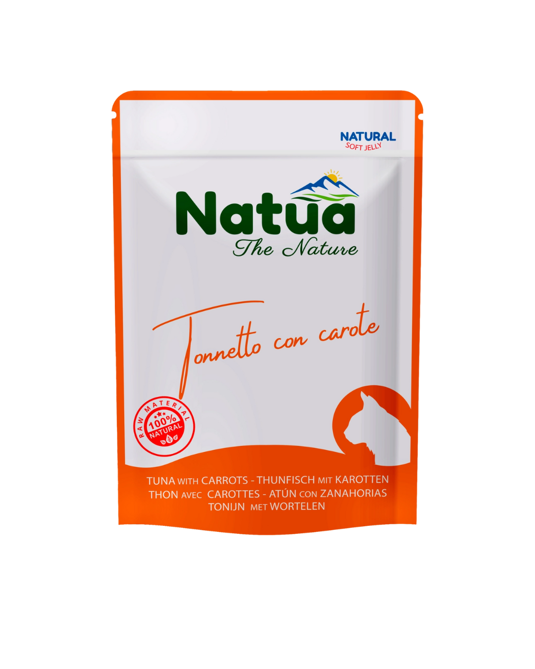 Natua - Umido per gatti - Tonnetto con Carote 70 g