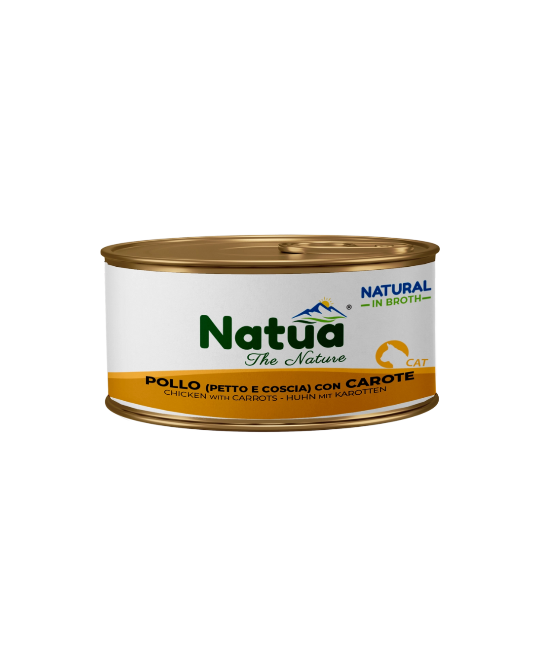 Natua Cat - Natural in Broth - Pollo (petto e coscia) con Carote 85 g