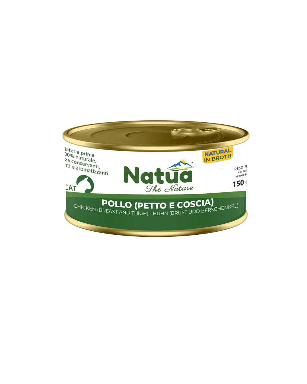 Natua Cat Natural in Broth - Pollo (Petto e Coscia) 150 g