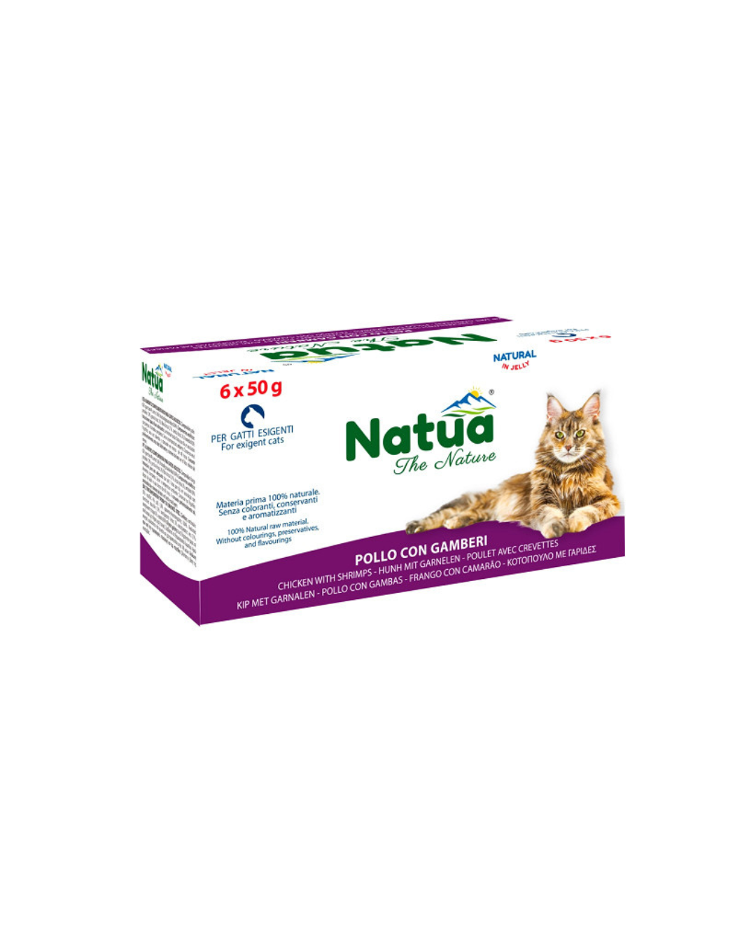 Natua Cat Pollo e Gamberi Multipack (6x50gr)