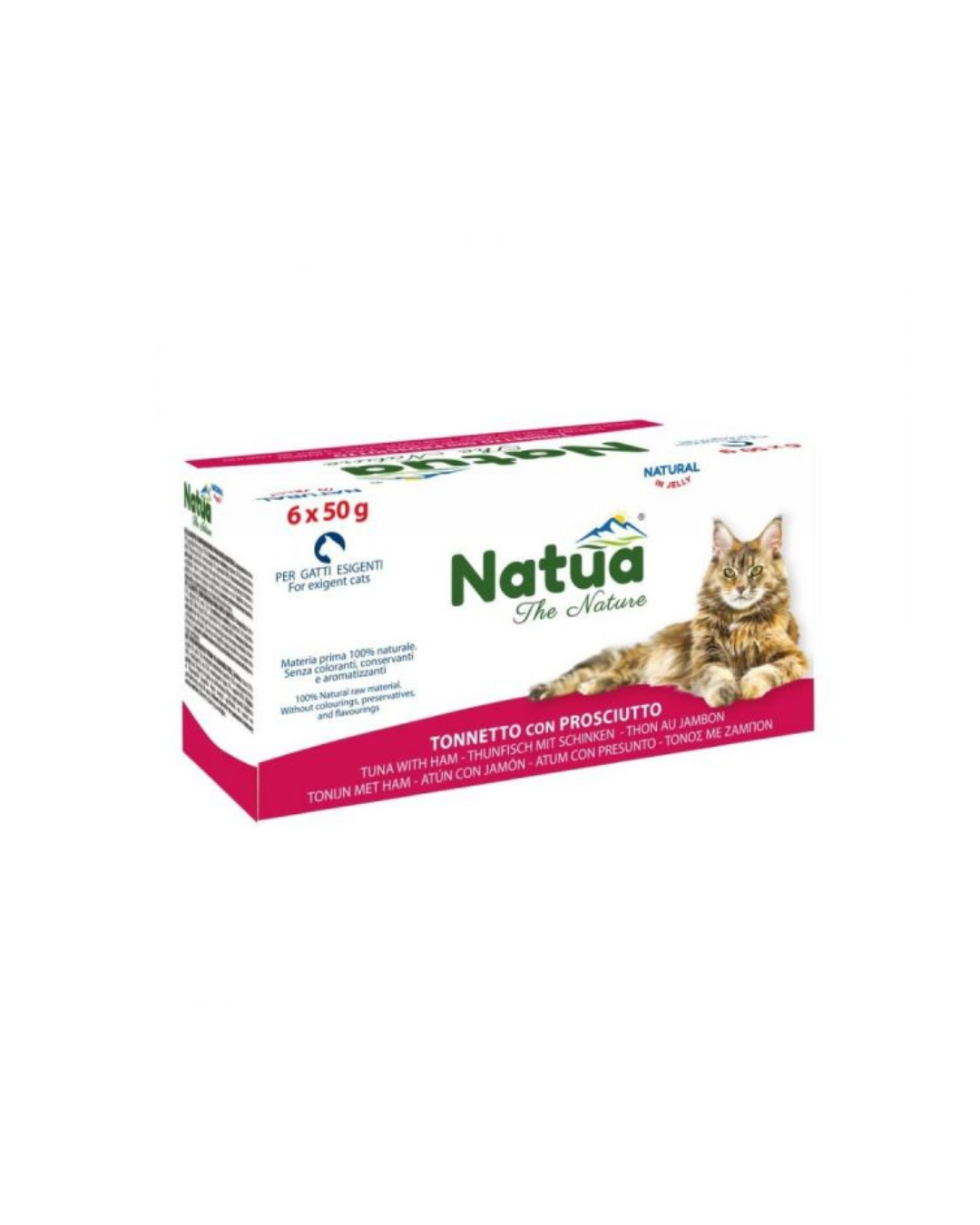 Natua Cat Tonnetto con Prosciutto Multipack (6x50gr)