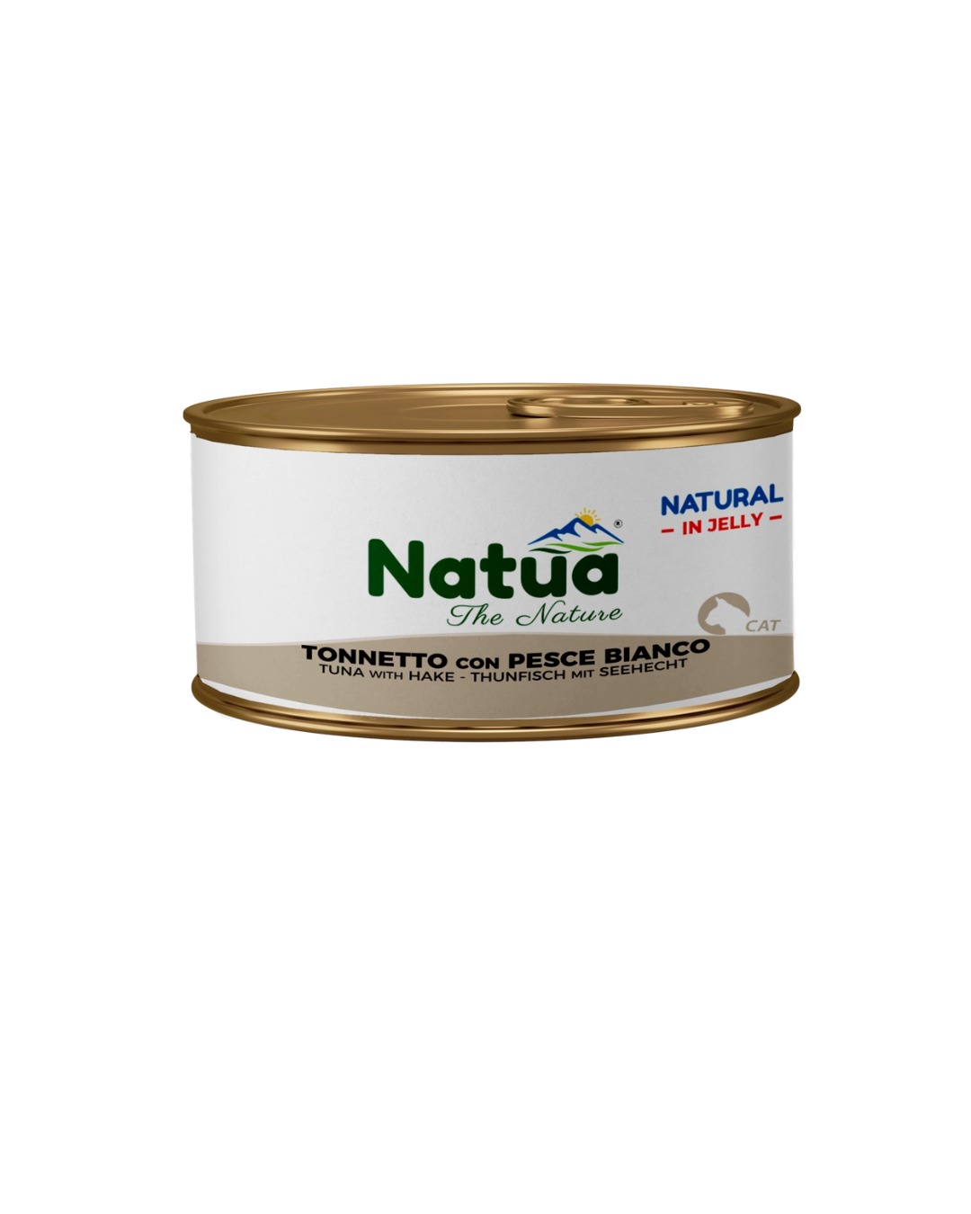 Natua cat - Natural in Jelly - Tonnetto con Pesce Bianco - 85 gr