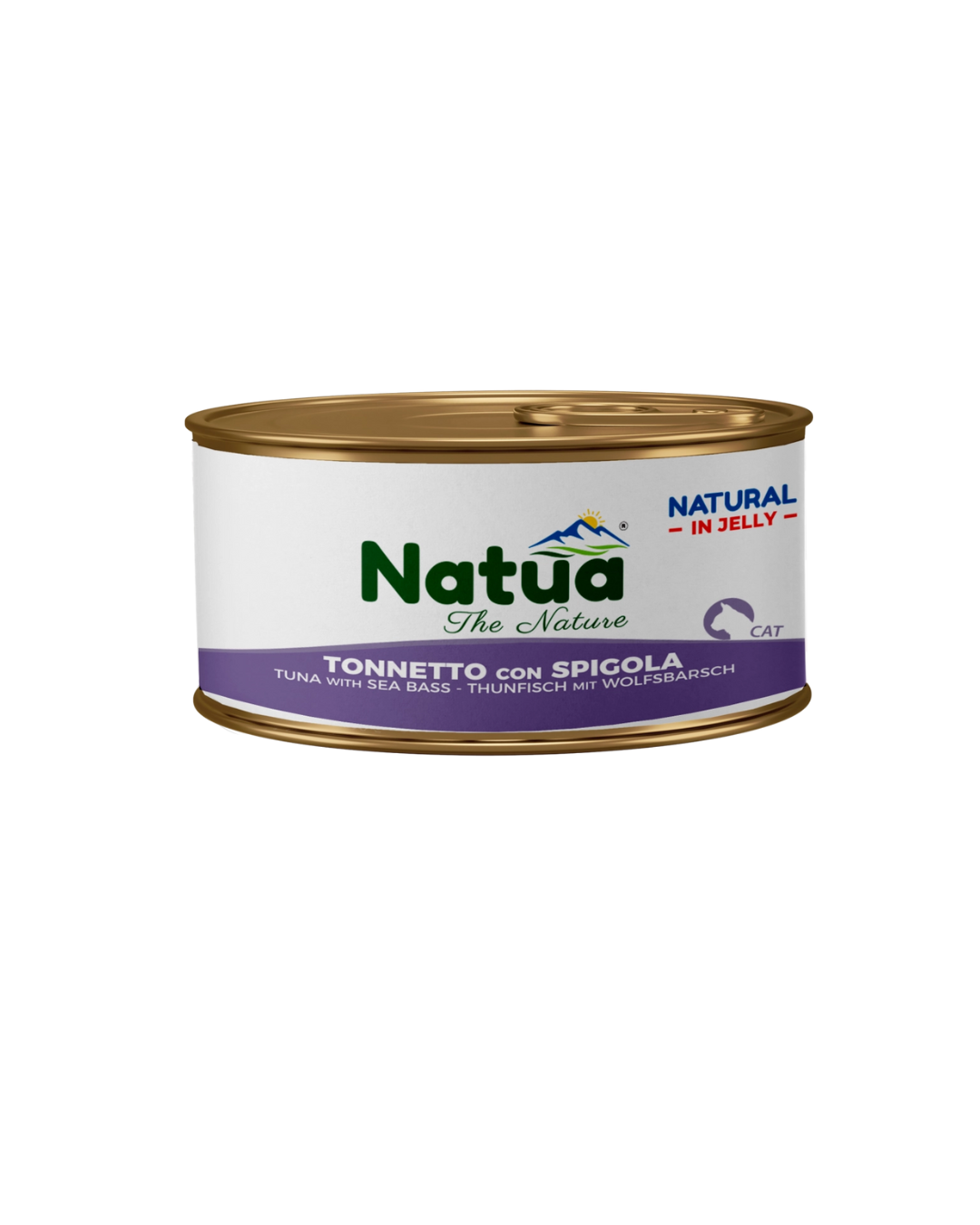 Natua cat - Natural in Jelly - Tonnetto con Spigola - 85 gr