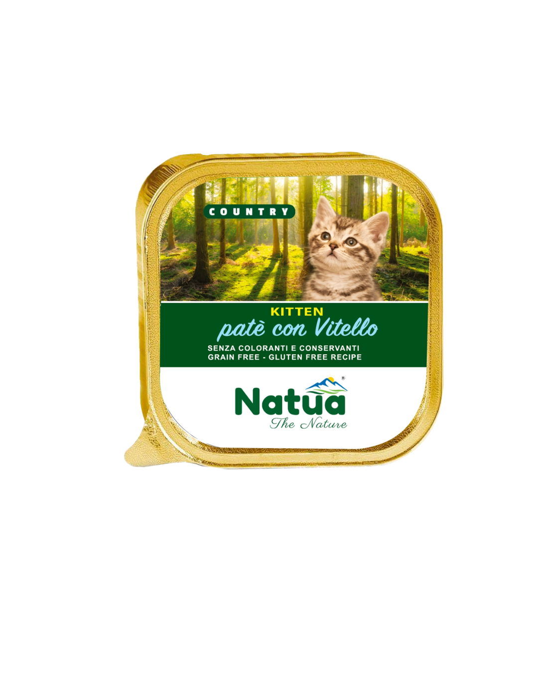 Natua cat country - Patè Kitten con Vitello - 100 gr