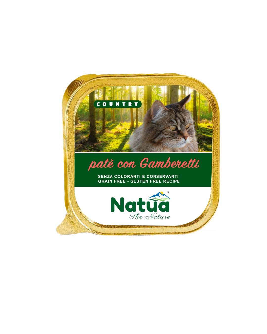 Natua cat country - Patè con Gamberetti - 100 gr