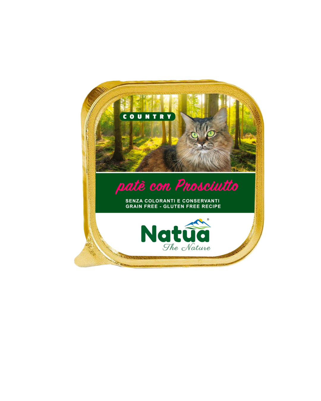 Natua cat country - Patè con Prosciutto - 100 gr