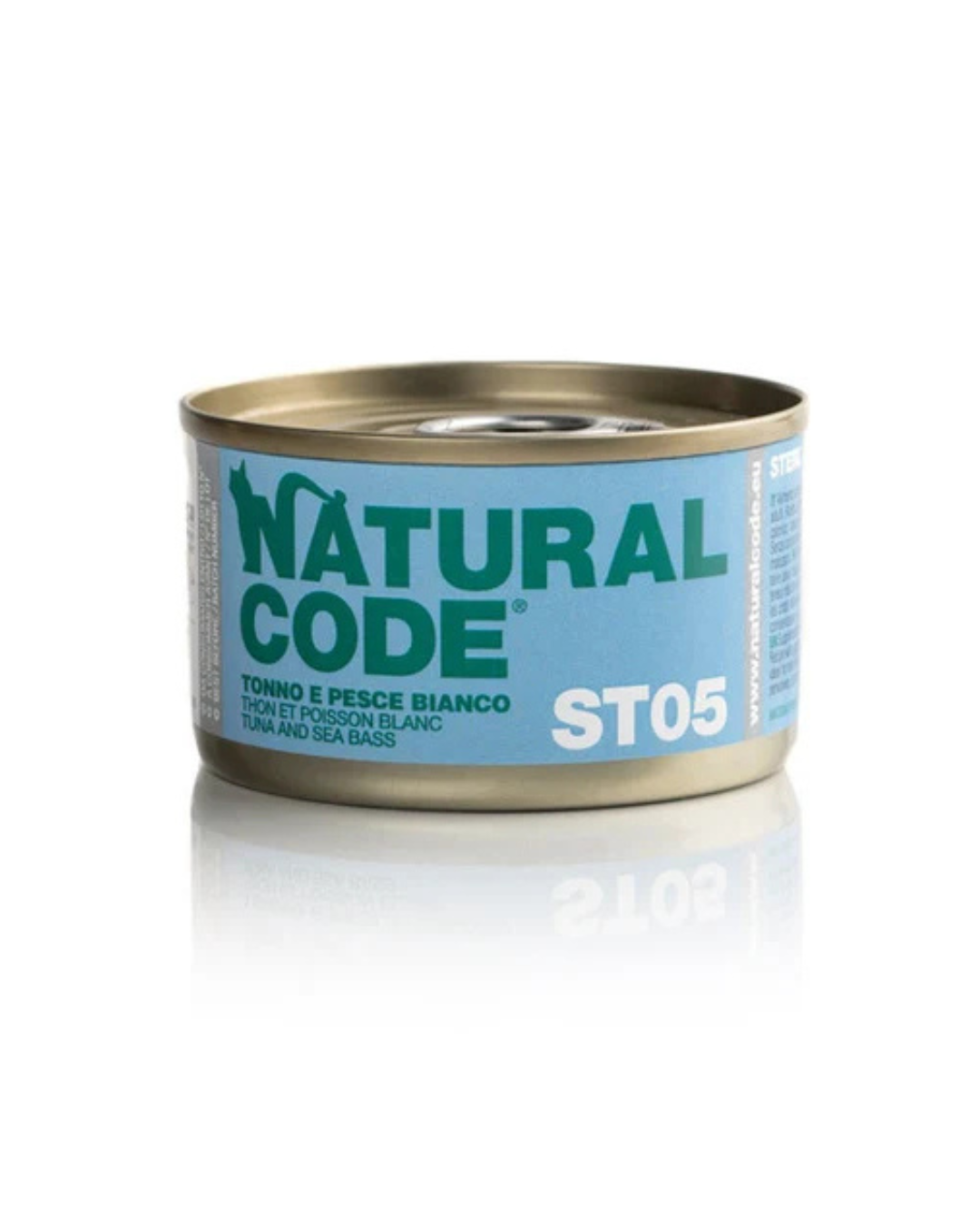 Natural Code - Gatto Steril 05 Tonno e Pesce Bianco 85gr