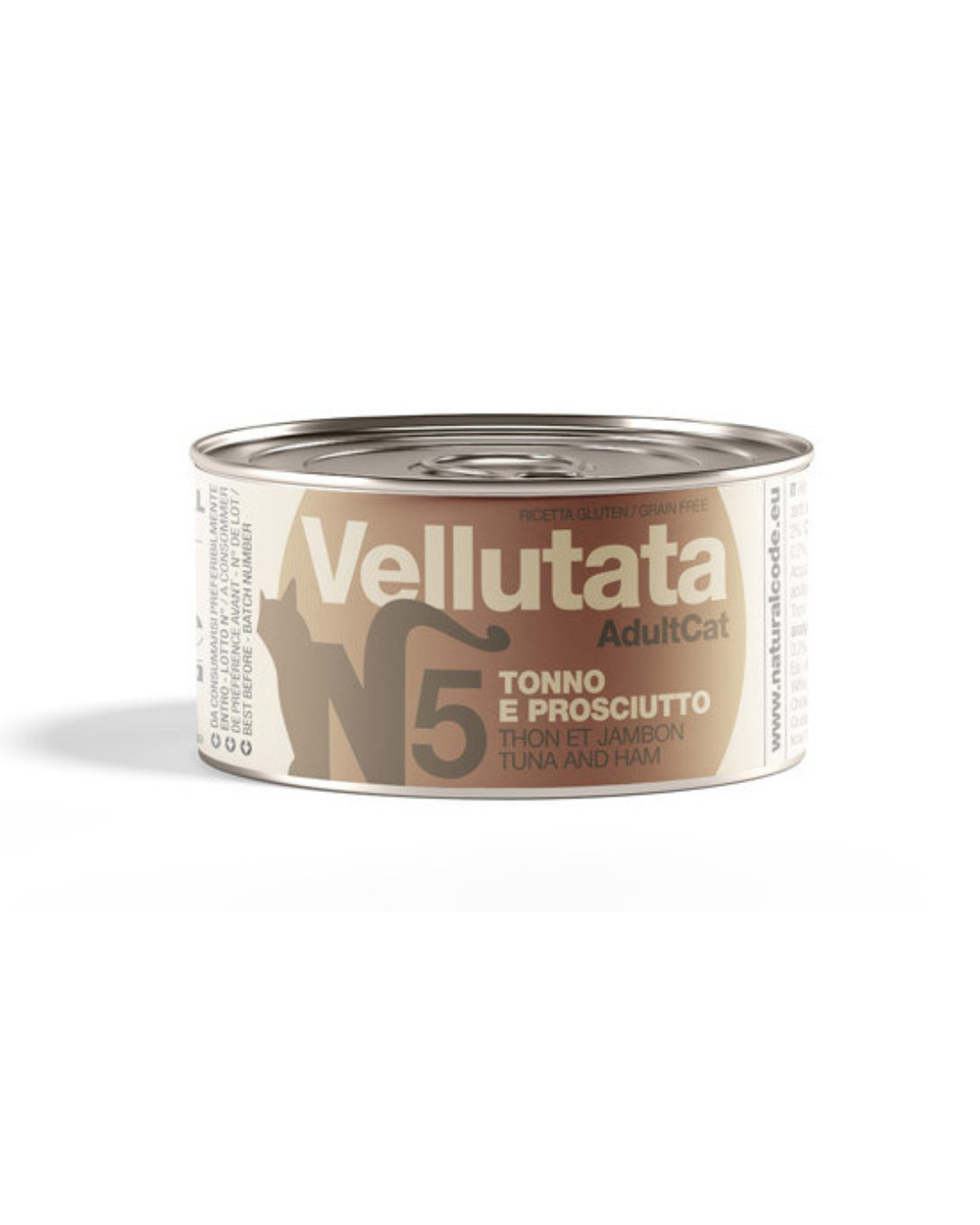 Natural Code - Gatto Vellutata Tonno e Prosciutto Lattina 85gr