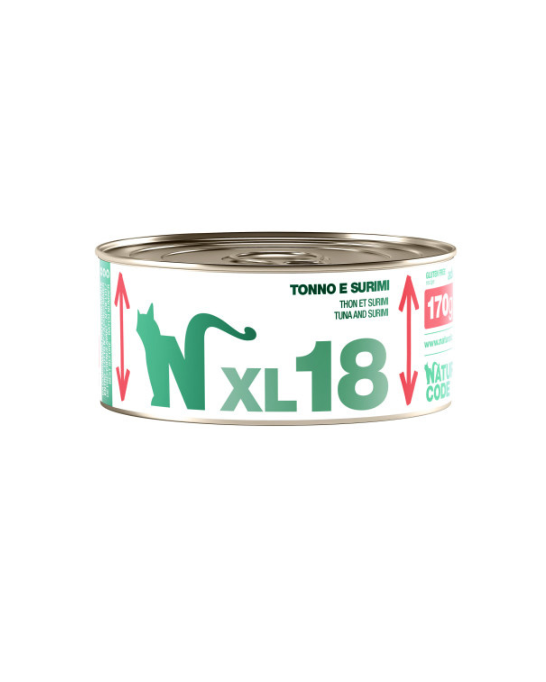 Natural Code - Gatto XL 18 Tonno e Surimi 170gr