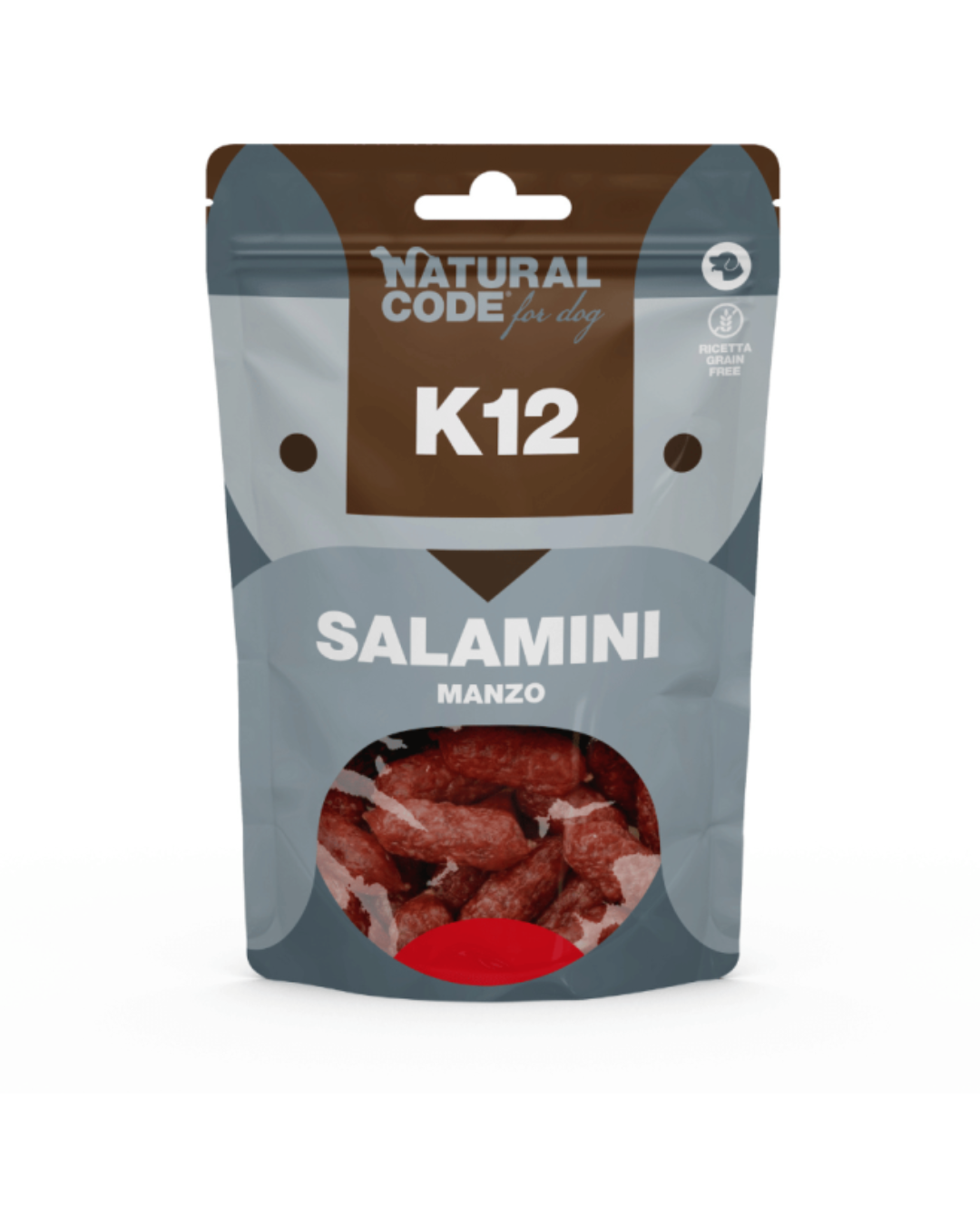 Natural Code - K12 Snack Dog Salsicce Busta Manzo 70gr