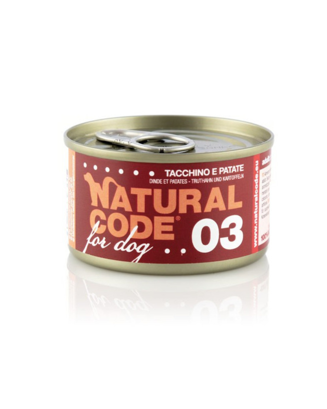 Natural Code - Per Cani 03 Tacchino e Patate 90 gr
