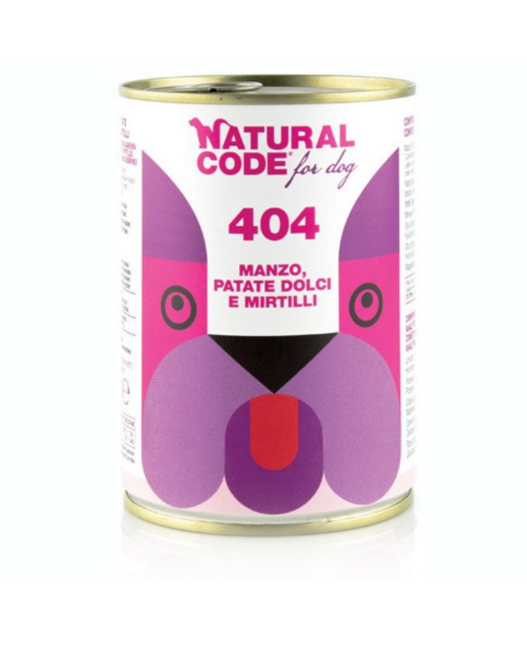Natural Code - Per Cani 404 Manzo, Patate Dolci e Mirtilli 400 gr