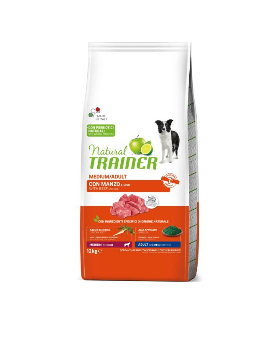 Natural Trainer - Adult Medium - Manzo e Riso 12kg