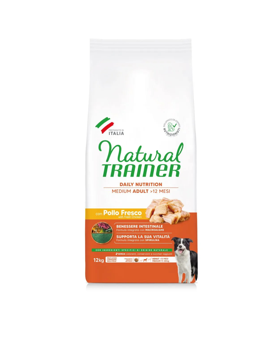 Natural Trainer - Adult Medium - Pollo e Riso 12kg