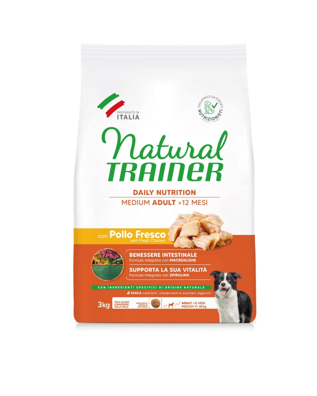 Natural Trainer - Adult Medium - Pollo e Riso 3kg
