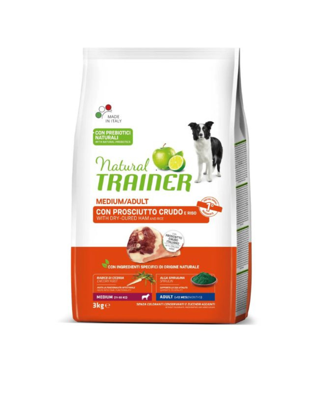 Natural Trainer - Adult Medium - Raw Ham and Rice 3kg