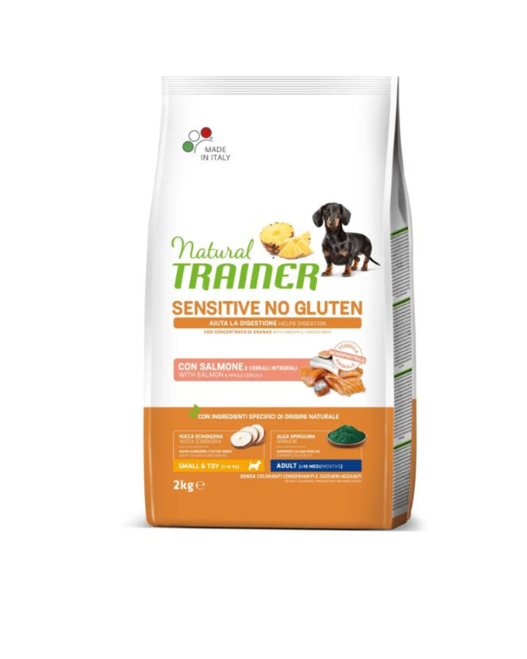 Natural Trainer - Adult Sensitive Gluten Free - Salmon and Whole Grains 2kg