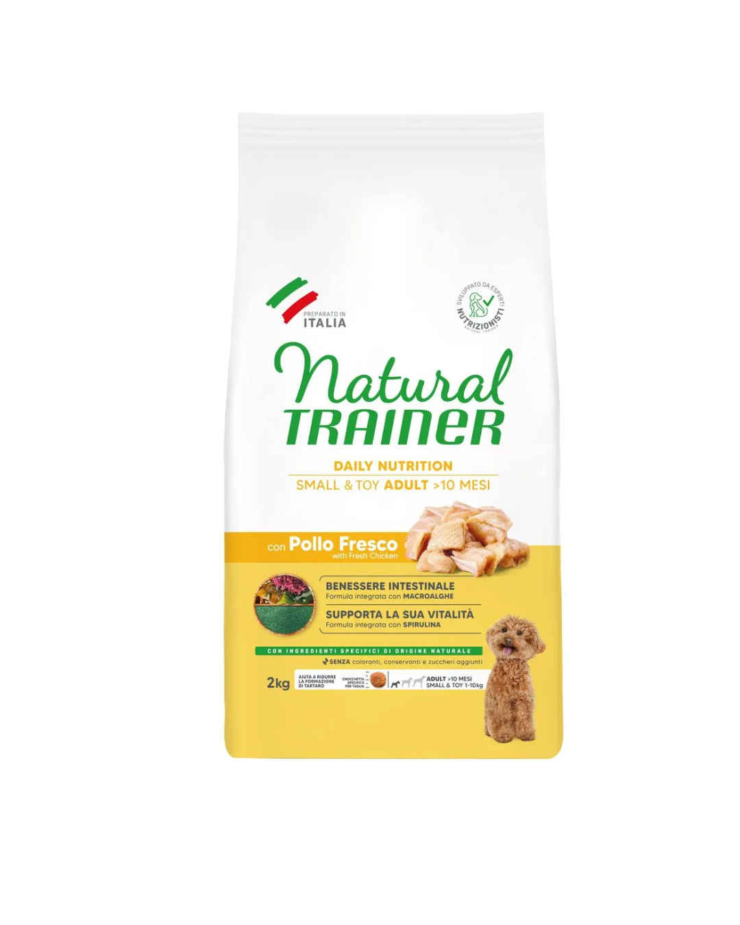 Natural Trainer - Adult Small & Toy - Pollo e Riso 2kg