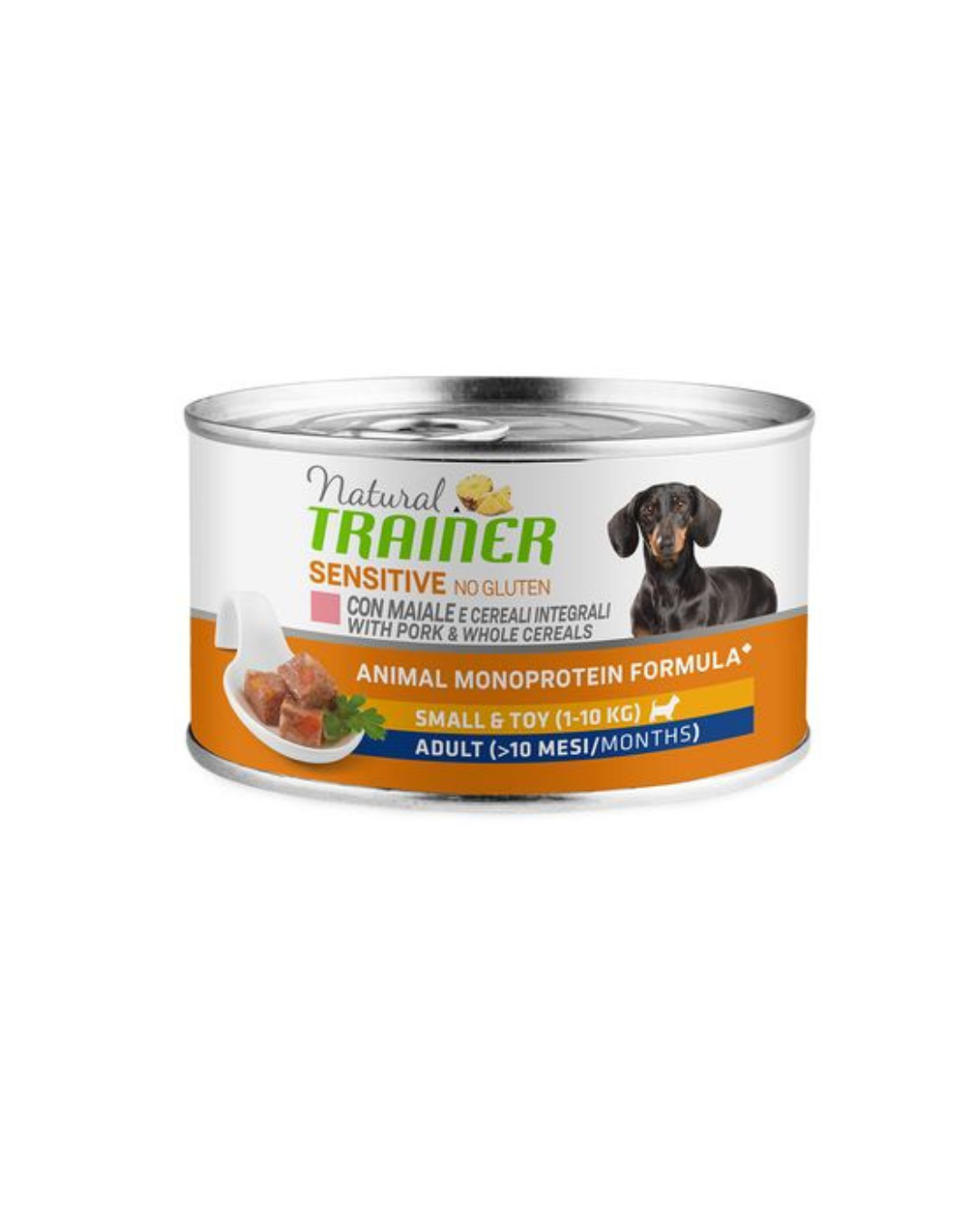 Natural Trainer - Adult Small & Toy Mantenimento - Maiale e Cereali Integrali 150gr