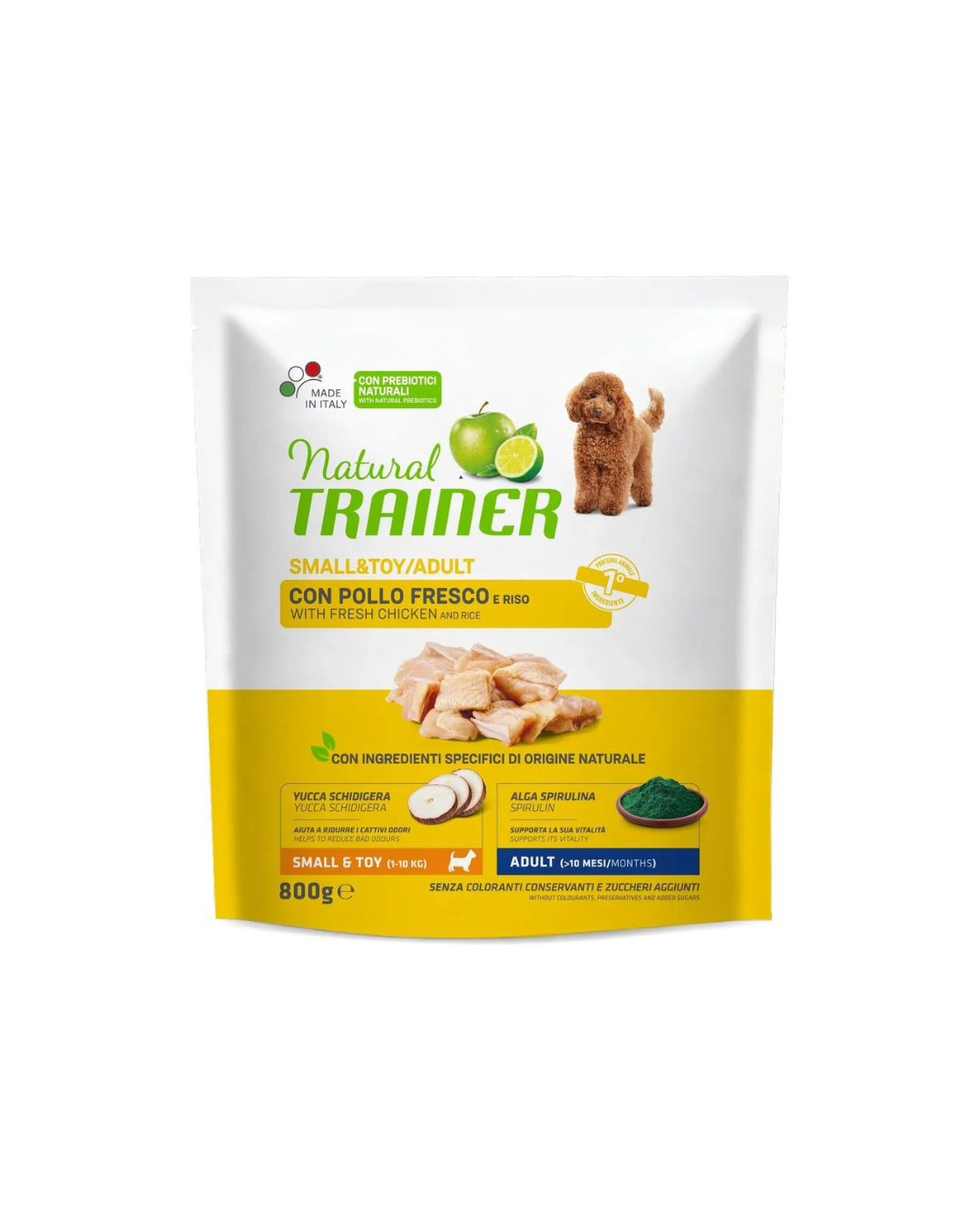 Natural Trainer - Adult Small &amp; Toy - Chicken and Rice 800 gr