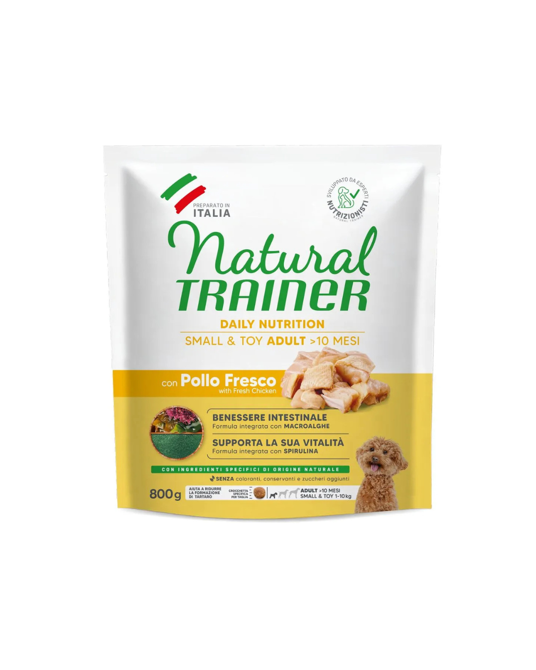 Natural Trainer - Adult Small & Toy con Pollo 800 gr