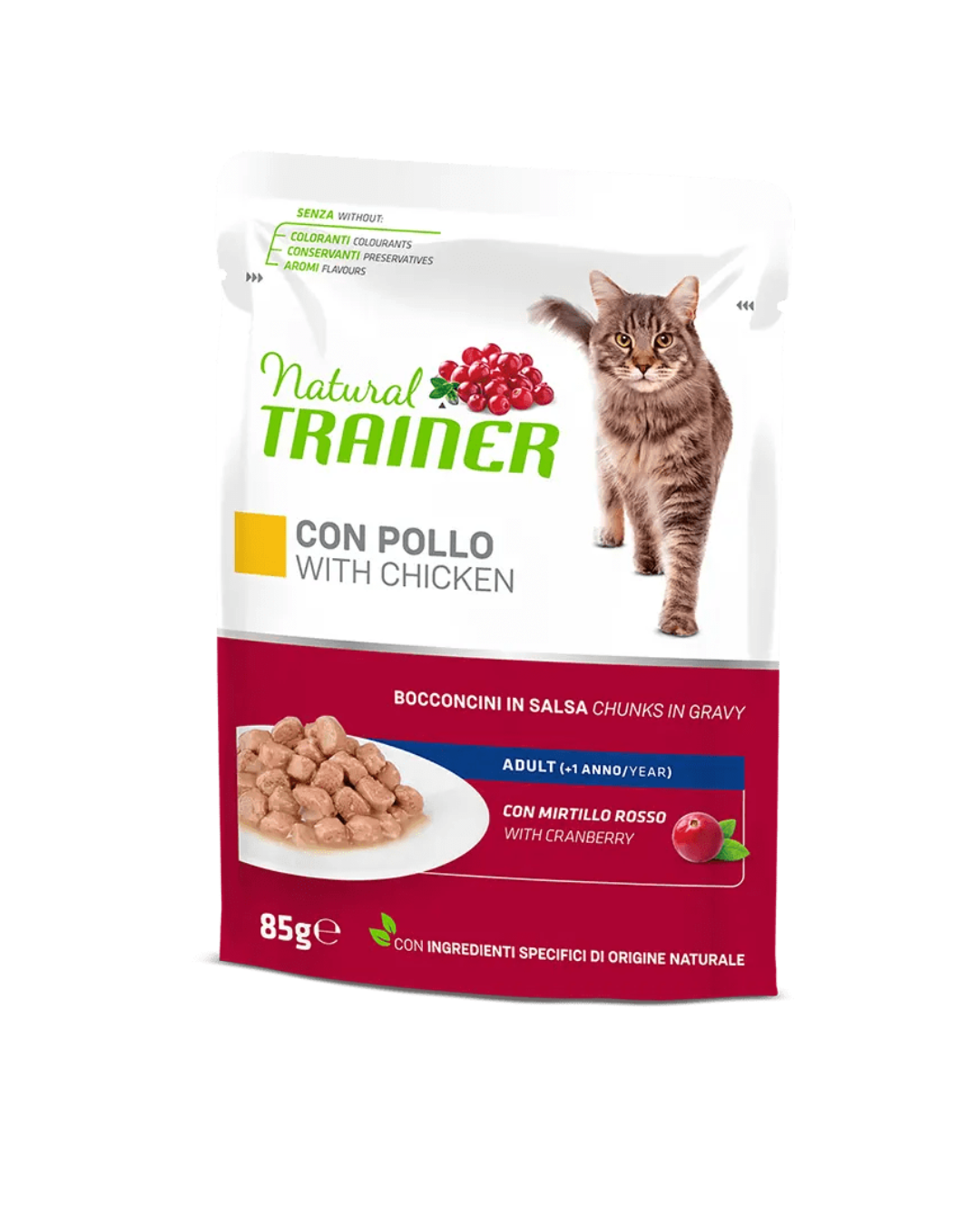 Natural Trainer - Bocconcini in salsa Gatto Adulto - Pollo 85gr