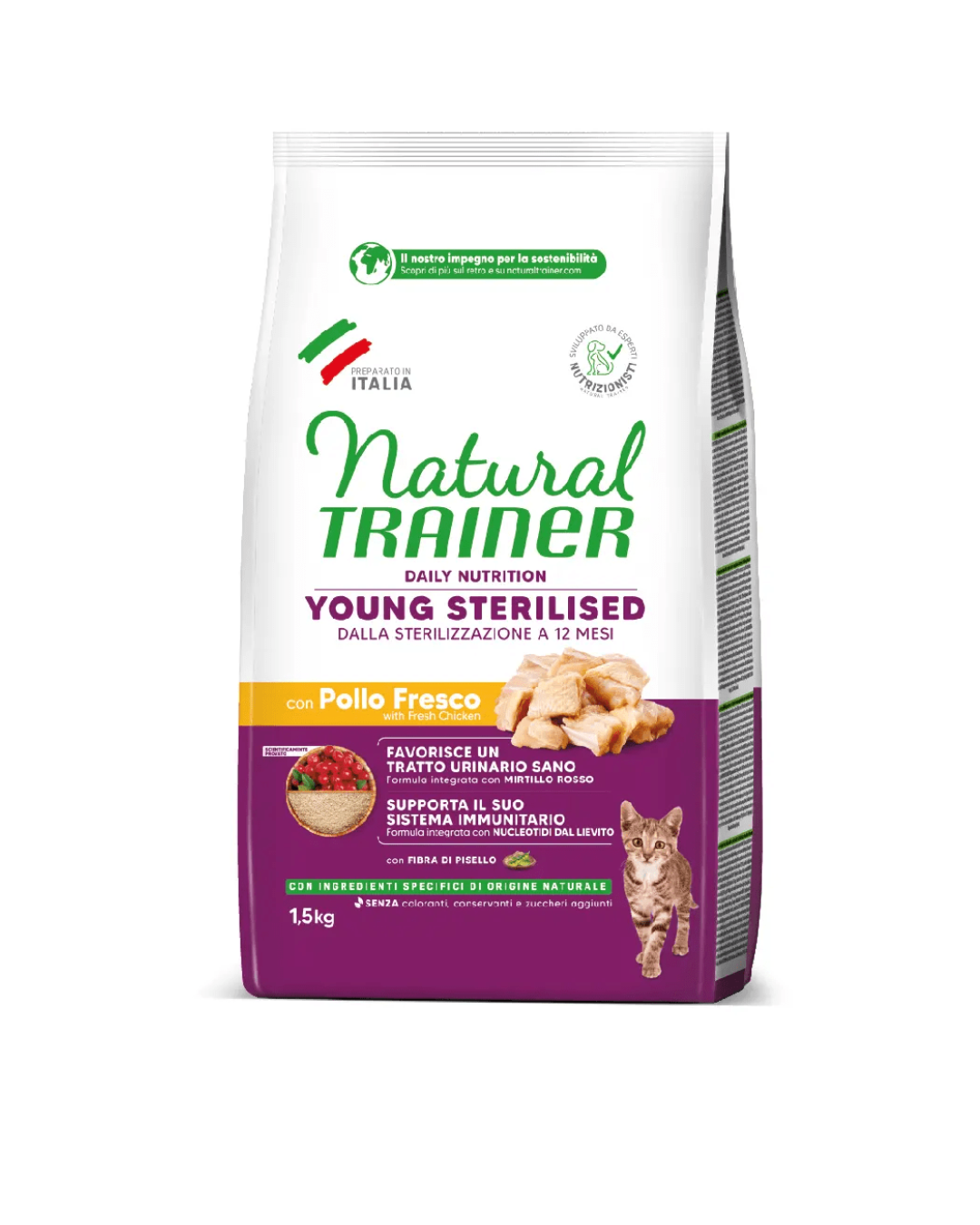 Natural Trainer - Cat Young Sterilizzato con Pollo Fresco 300gr