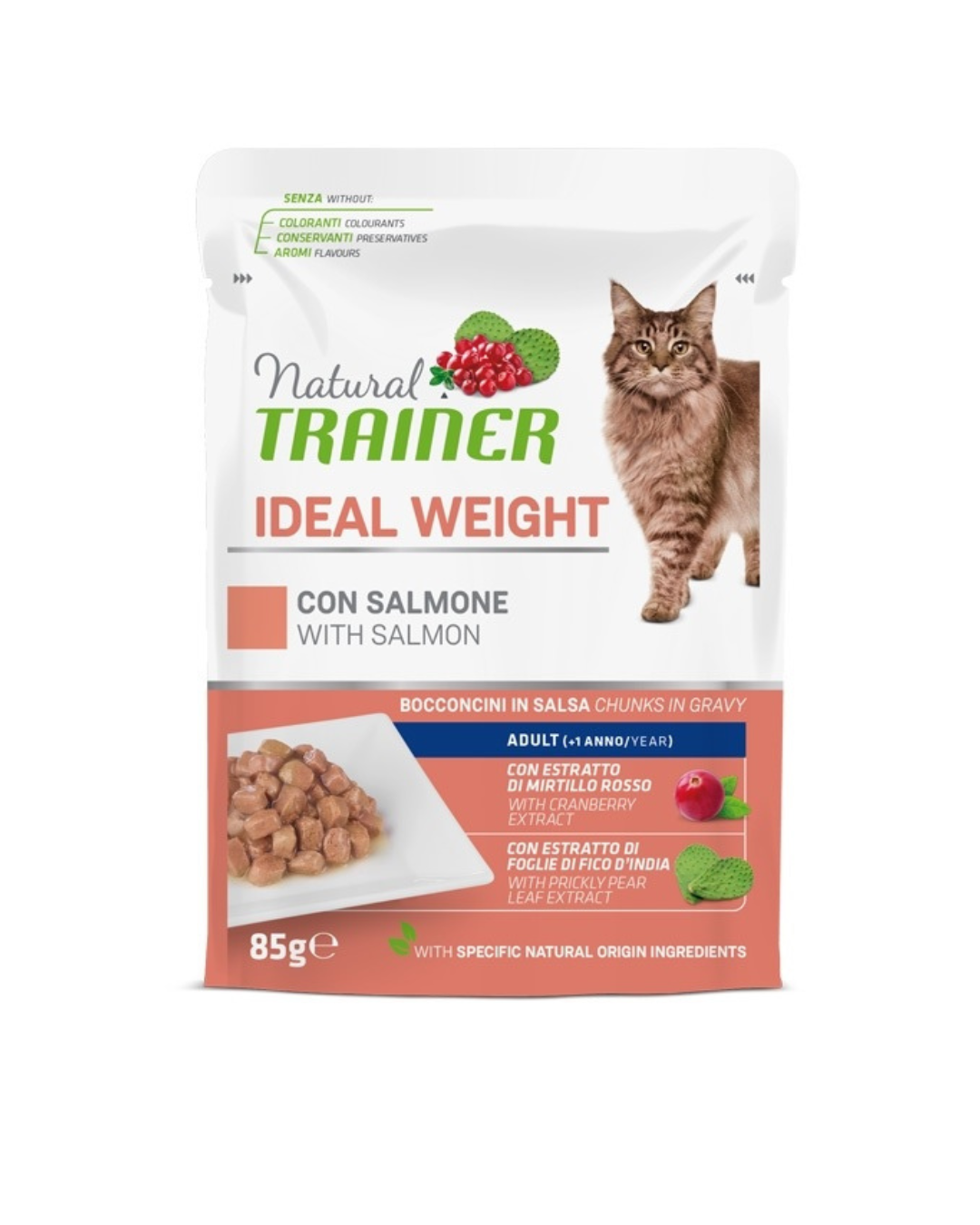 Natural Trainer - Cat Adult Light - Salmon 85gr