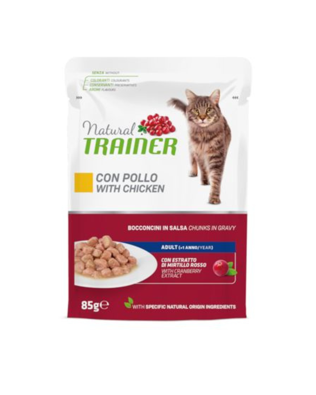 Natural Trainer - Adult Cat Maintenance - Chicken 85gr