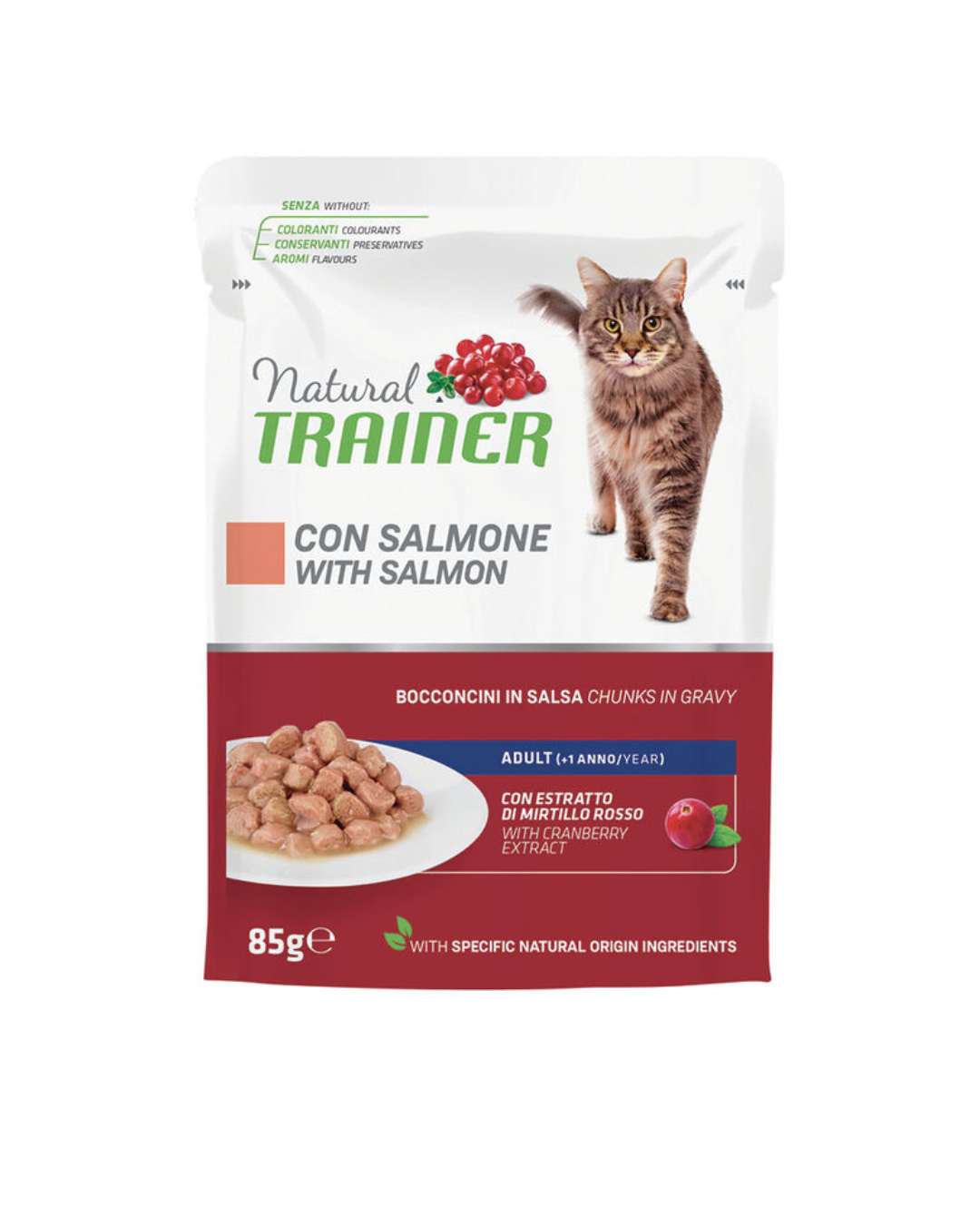 Natural Trainer - Adult Cat Maintenance - Salmon 85gr