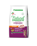 Natural Trainer - Gatto Adult Sterilizzato - Tacchino e Fibra di Pisello 1,5kg
