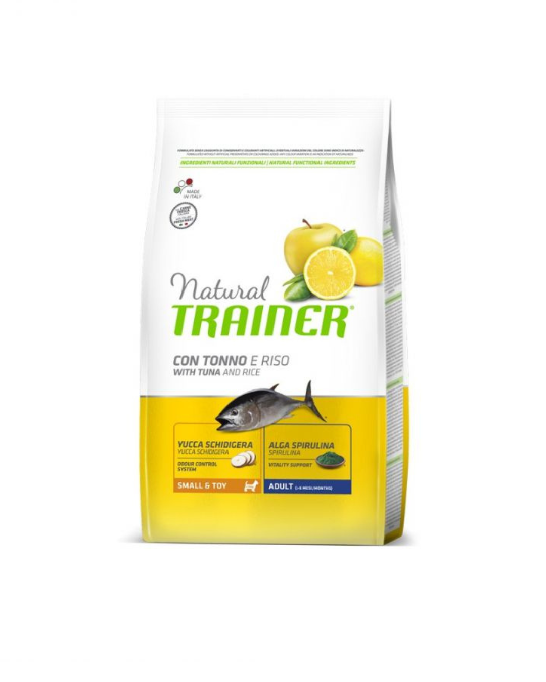 Natural Trainer - Adult Small & Toy con Pesce 2 kg