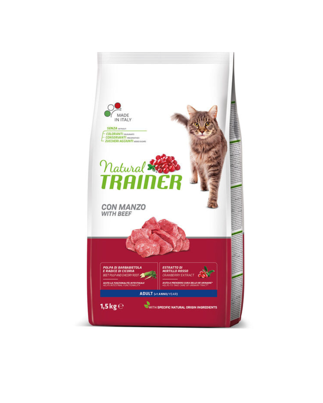 Natural Trainer - Adult Cat Maintenance - Beef 1.5kg